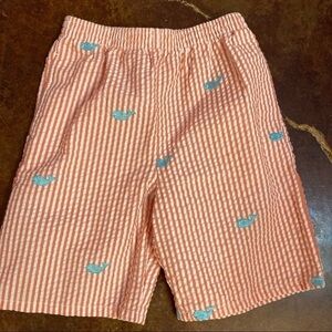 Kelly's Kids Seersucker Whale Shorts